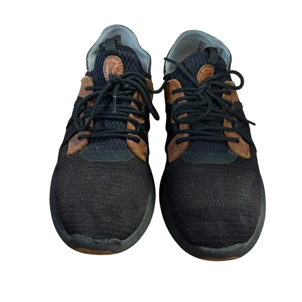 OluKai Mio Lī Men's Sneakers US 9.5 Black Brown Mesh Comfort Casual Shoes